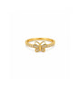 Gold Plated Butterfly Crystal Ring for Women