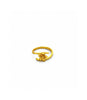 Gold Plated Floral Blossom Adjustable Finger Ring