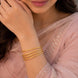 Gold Plated Daily Wear Bangles Set for Women on hand DBG2510