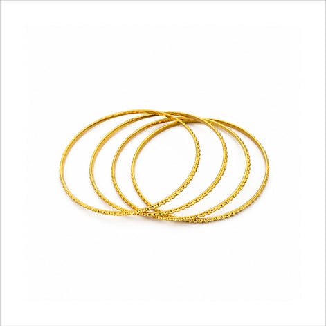 Gold Plated Daily Wear Bangles Set for Women DBG2510