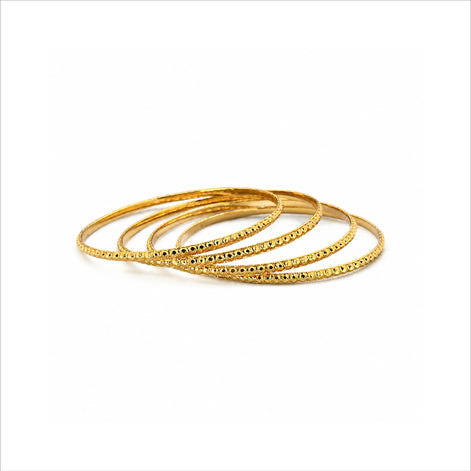 Gold Plated Daily Wear Bangles Set for Women DBG2510