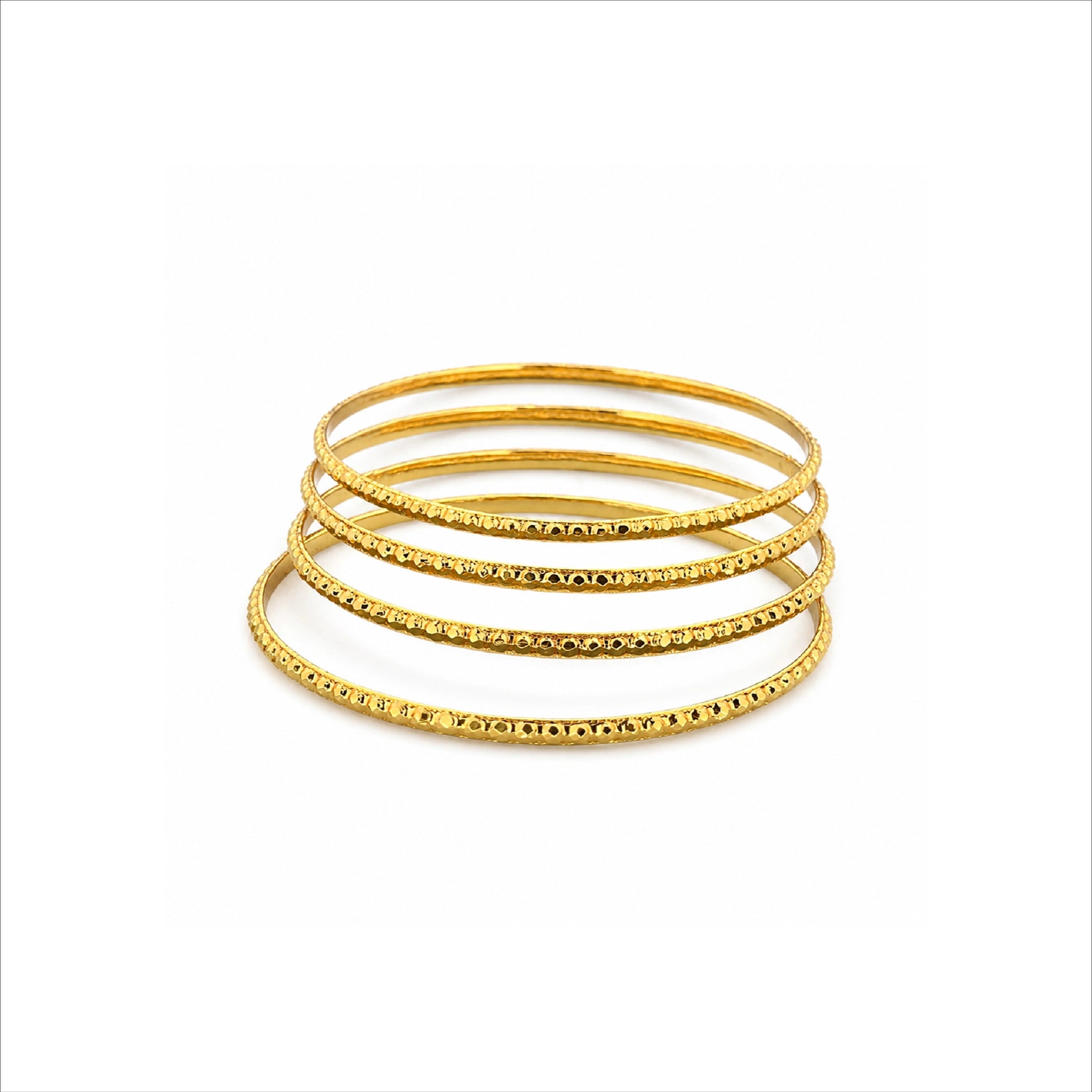 Gold Plated Daily Wear Bangles Set for Women DBG2510
