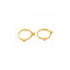 Gold Plated Charm Loop Bali Earrings