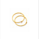 Gold Plated Diamond Cut Bali Earrings