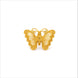 Gold Plated Butterfly Motif Unisex Brooch DBR35