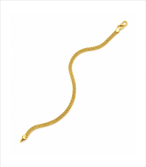 Gold Plated Men's Daily Wear Chain Bracelet