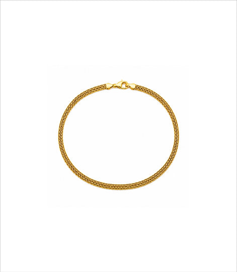 Gold Plated Men's Daily Wear Chain Bracelet