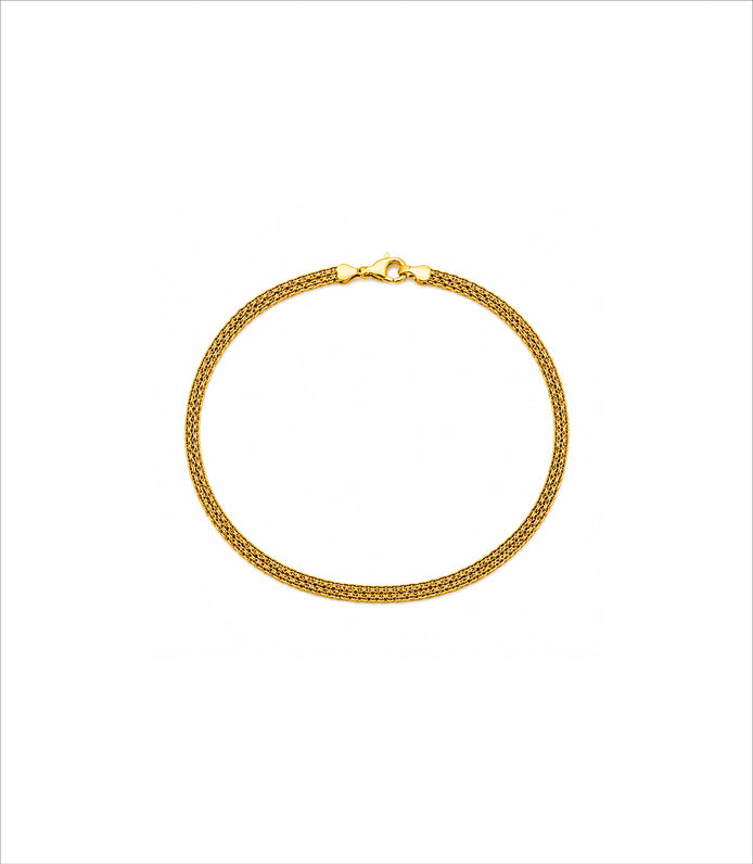 Gold Plated Men's Daily Wear Chain Bracelet