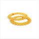 gold plated floral net pattern bangles DCC1025