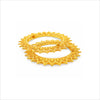 gold plated floral net pattern bangles DCC1025