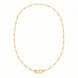 classic gold plated figaro chain DCN159