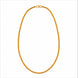 classic gold plated textured rope chain DCN2324