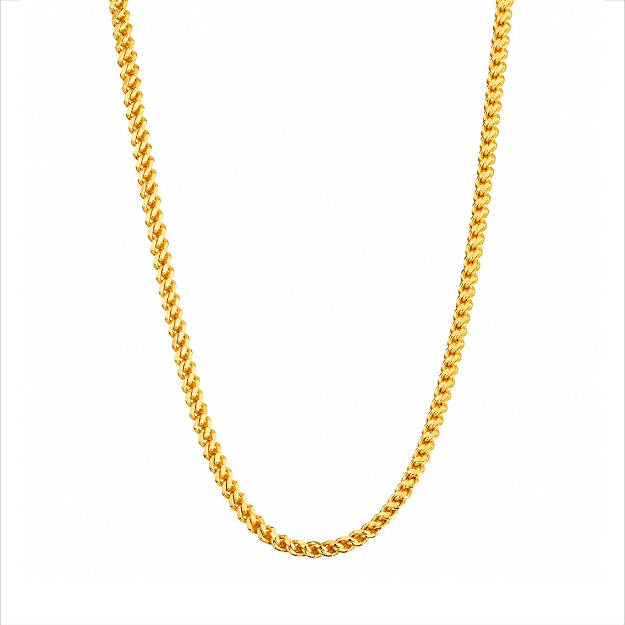 classic gold plated tightly linked curb chain DCN3824