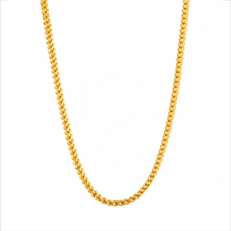 classic gold plated tightly linked curb chain DCN3824