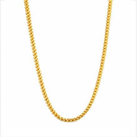 classic gold plated tightly linked curb chain DCN3824