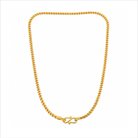 classic gold plated tightly linked curb chain DCN3824