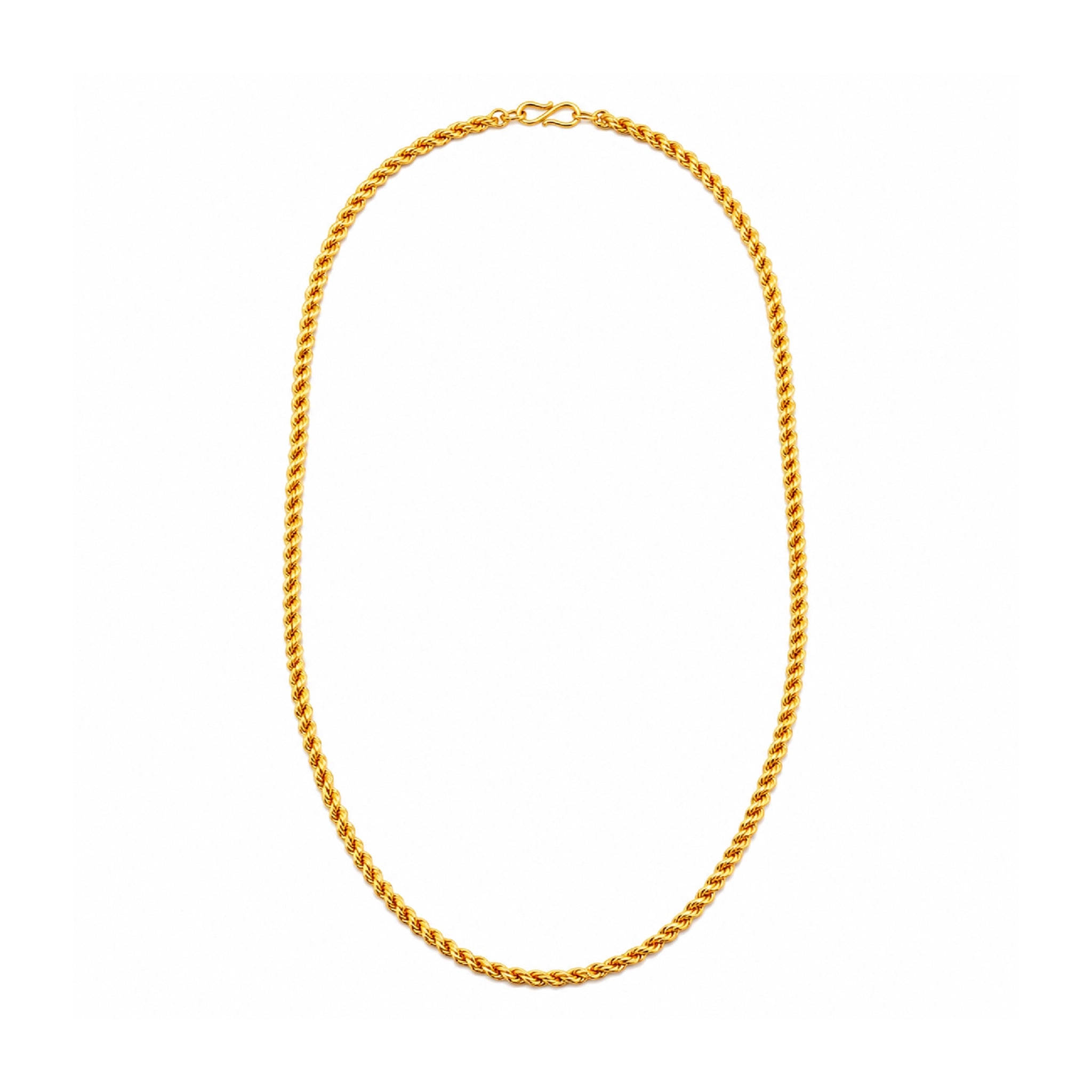 classic gold plated tightly linked curb chain DCN3824
