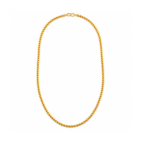 classic gold plated tightly linked curb chain DCN3824