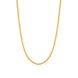 classic gold plated textured cable chain DCN5379