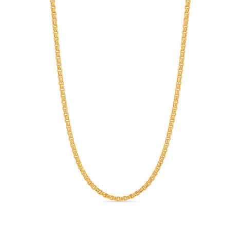 classic gold plated textured cable chain DCN5379