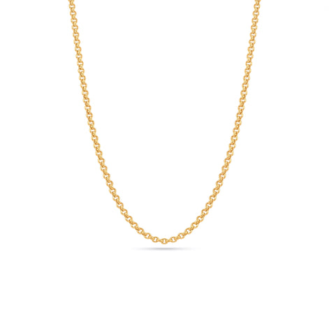 classic gold plated textured cable chain DCN5379