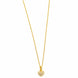 Gold Plated AD Heart Shape Pendant Chain