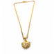 Gold Plated AD Heart Shape Pendant Chain