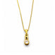 Gold Plated Crystal Drop Pendant Chain