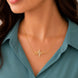 Gold Plated Heartbeat Pendant Chain