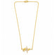 Gold Plated Heartbeat Pendant Chain