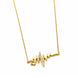 Gold Plated Heartbeat Pendant Chain