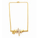 Gold Plated Heartbeat Pendant Chain
