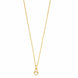 Gold Plated Teddy Bear Pearl Pendant Chain