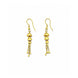 Gold Plated Lotus Bell Tassel Drangler Earrings