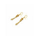 Gold Plated Lotus Bell Tassel Drangler Earrings