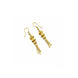 Gold Plated Lotus Bell Tassel Drangler Earrings