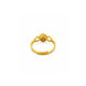 Gold Plated Aurelia Floral Crystal Adjustable Ring for Women