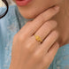 Gold Plated Butterfly Crystal Ring for Women