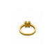 Gold Plated Butterfly Crystal Ring for Women