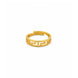 Gold Plated Geometric Adjustable Finger Ring