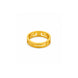 Gold Plated Geometric Adjustable Finger Ring
