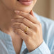 Gold Plated Adjustable Elegant AD Finger Ring