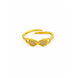 Gold Plated Adjustable Elegant AD Finger Ring