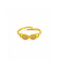 Gold Plated Adjustable Elegant AD Finger Ring