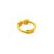 Gold Plated Adjustable Elegant AD Finger Ring