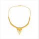 traditional gold plated peacock motif necklace DST10204
