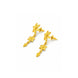 elegant gold plated floral motif earrings DST10212