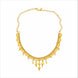 gold plated geometric filigree necklace set DST10228