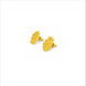 gold plated geometric filigree earrings DST10228