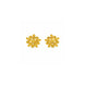 gold plated geometric filigree earrings DST10228
